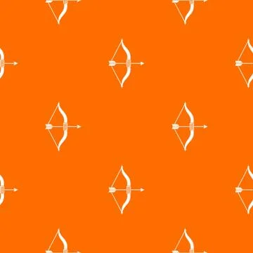 Bow and arrow pattern seamless Ilustración de archivo