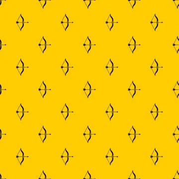 Bow and arrow pattern vector Stock Illustration