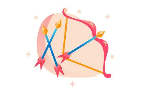 Bow and Arrows Stock Illustration