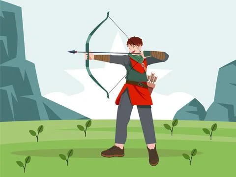 Bow Arrow Concept Illustration Stock Illustration