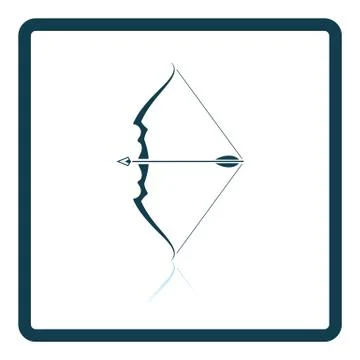 Bow with arrow icon Stock Illustration