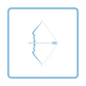 Bow with arrow icon Stockillustratie