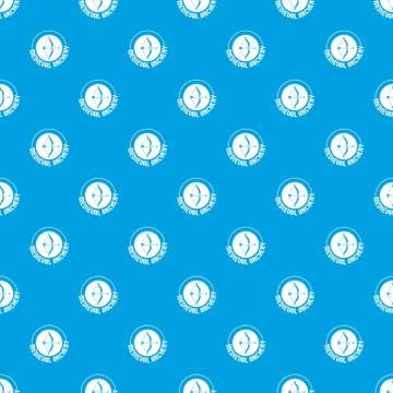 Bow arrow pattern vector seamless blue Stock Illustration