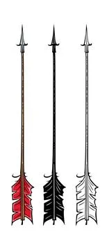 Bow arrow vector illustration Stock Illustration