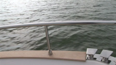 Bow of a boat during navigation  Stock Footage 36176421