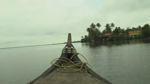 The Bow of a Boat Stock Footage 57684726