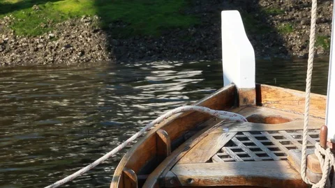 Bow of Boat Stock Footage 116991324