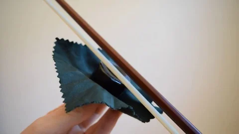 Bow with bow rosin Stock Footage 72961538