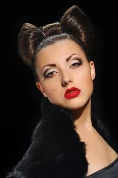 Bow coiffure Stock Photos