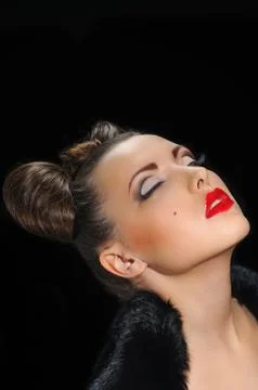 Bow coiffure Stock-Fotos