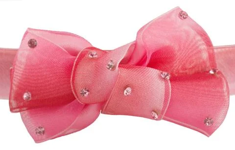 Bow covered with crystals Stock Photos