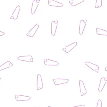 Bow cut saw glyph vector seamless pattern イラスト素材