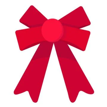 Bow decor for Christmas tree Stock Illustration