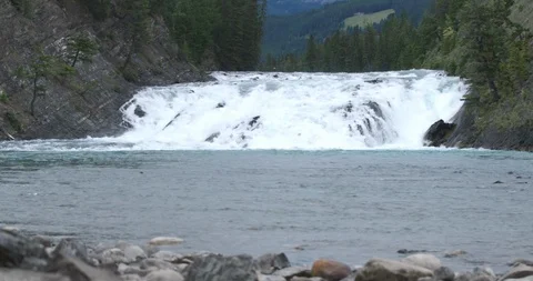 Bow Falls slow motion Stock Footage 115922335
