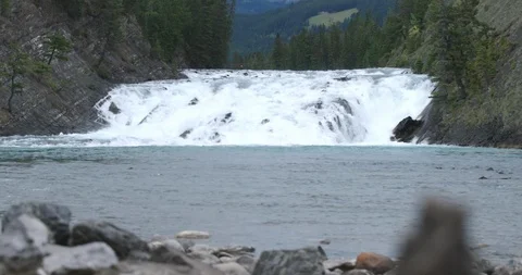 Bow Falls slow motion Stock Footage 115922431