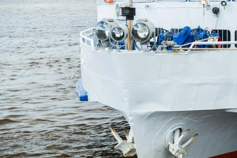 Bow of a ferry ship Stock Photos