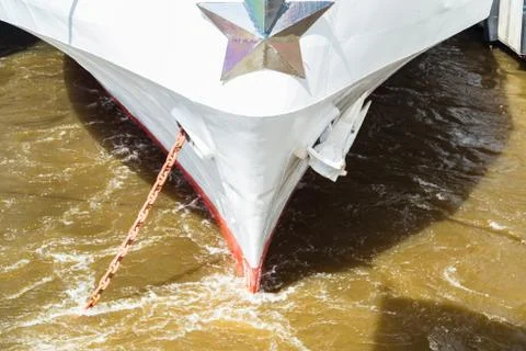 Bow of a ferry ship Stock Photos