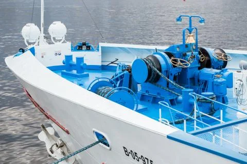 Bow of a ferry ship Stock Photos