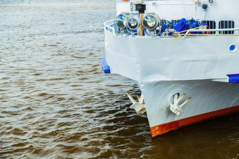Bow of a ferry ship Stock Photos