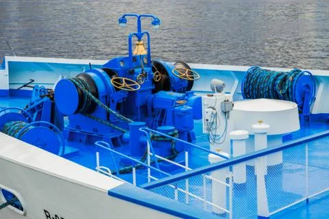 Bow of a ferry ship Stock Photos