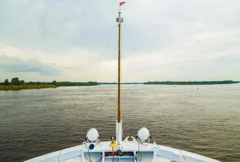 Bow of a ferry ship Stock Photos