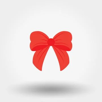Bow. Flat icon Stock Illustration