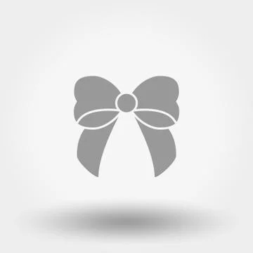 Bow. Flat icon Stock Illustration