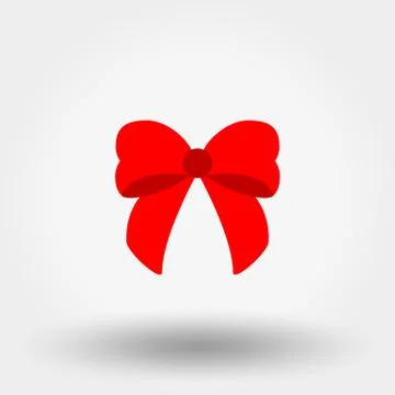 Bow. Flat icon Stock Illustration