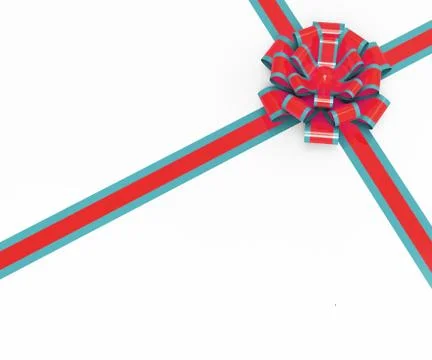 Bow gift meaning blank space and copy-space Stock Illustration