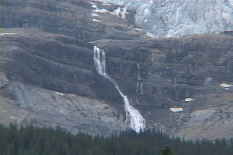 Bow Glacier CU Stock Footage 138725