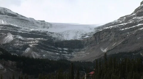 Bow Glacier Mcu  Stock Footage 147293