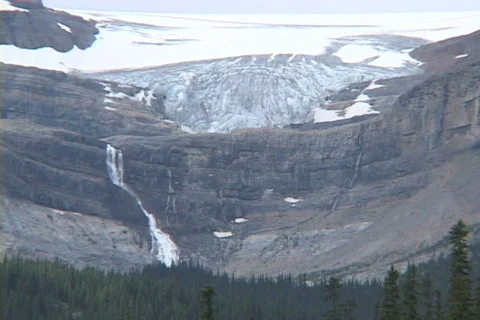 Bow Glacier MS Stock Footage 138737