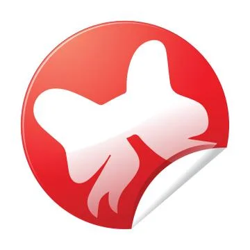 Bow holiday icon Stock Illustration