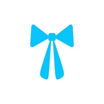 Bow icon flat. Stock Illustration