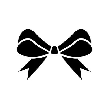 Bow icon flat style isolated on background. Bow icon sign symbol for web site 스톡 일러스트