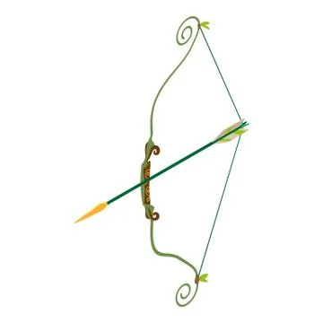 Bow icon, isometric style Stockillustratie