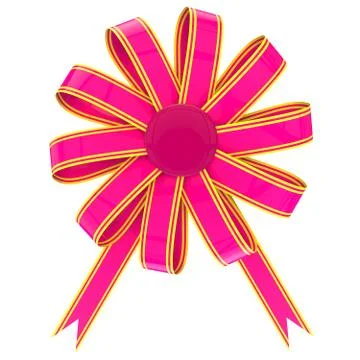 Bow on the isolated background Stock Illustration