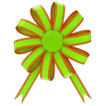 Bow on the isolated background Stock Illustration