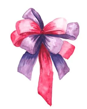 Bow isolated on white background Stock Illustration