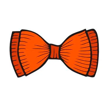 Bow isolated on white Stock Illustration