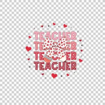 Bow Keychain Teacher Leopard Print Stock Illustration