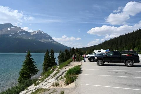 Bow Lake, Alberta, Canada Stock Photos