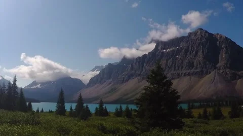 Bow Lake, Canada (Time lapse) Stock Footage 68295863