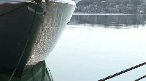 Bow of luxury boat Stock Footage 35171209