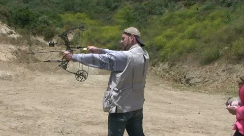 Bow in  man hands Stock Footage 10829829