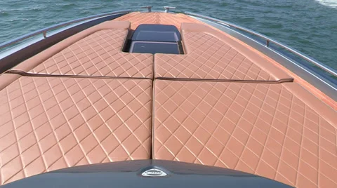 Bow of a maxi rib Video stock 32619536