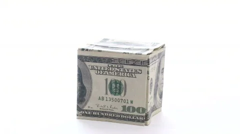 Bow on money box - HD  Stock Footage 569294