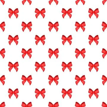 Bow pattern, cartoon style Stock Illustration