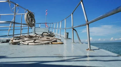 Bow point of view of a passenger ship in Andaman sea Stock Footage 51127195