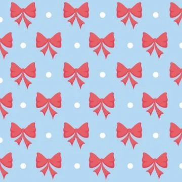 Bow ribbon decorative pattern Stock Illustration